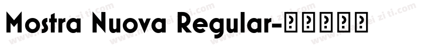 Mostra Nuova Regular字体转换